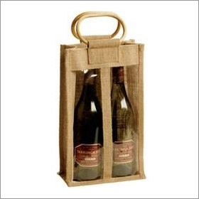 jute wine bottle bags